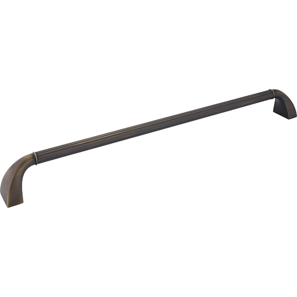 Jeffrey Alexander 18" Center-to-Center Antique Brushed Satin Brass Cordova Appliance Handle Z281-18ABSB - main